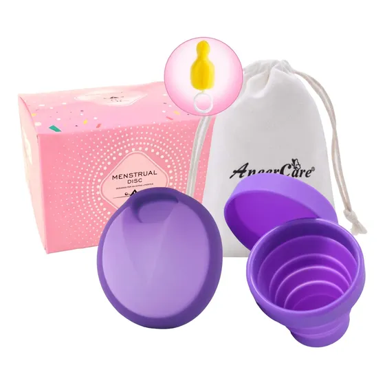 Disco Menstrual Certificado Aneercare + Vaso Esterilizador 