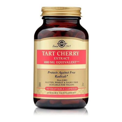Antioxidante Tart Cherry 90cap Solgar. Sabor Unflavored