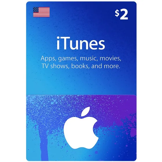 Tarjeta Apple & Itunes Store Gift Juegos Música Espacio ($2)