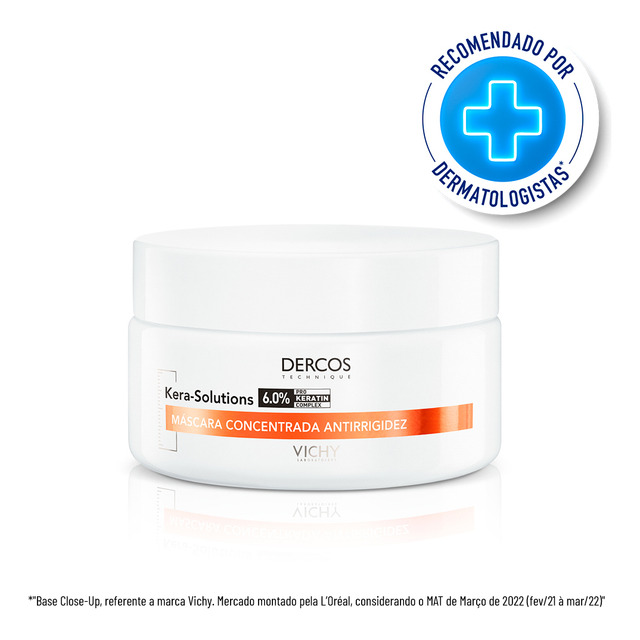 Máscara Capilar Concentrada Dercos Kera Solutions Antirrigidez 200ml Vichy Máscara Capilar Concentrada Dercos Kera Solutions Antirrigidez 200ml Vichy