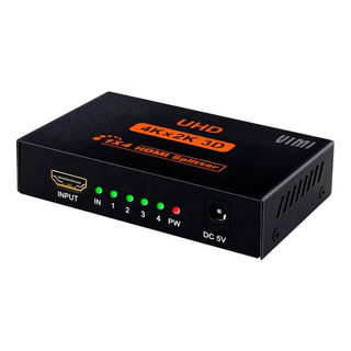 Splitter Divisor De Señal 1 Pantalla A 4 Pantalla Hd 4k Splitter Divisor De Señal 1 Pantalla A 4 Pantalla Hd 4k