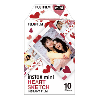 Película Instax Mini Heart Sketch Fujifilm - 10 Exposiciones Película Instax Mini Heart Sketch Fujifilm - 10 Exposiciones