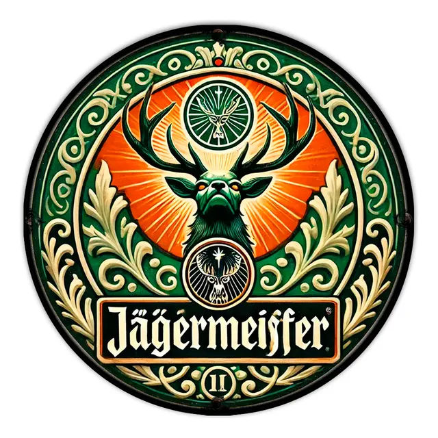 #1111 - Cuadro Decorativo Vintage Jägermeister Licor Ciervo