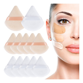 12pz Maquillaje Puffs Polvo Borla Triangular Para Maquillaje 12pz Maquillaje Puffs Polvo Borla Triangular Para Maquillaje