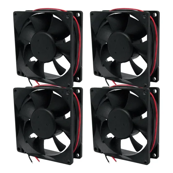 4x Micro Ventilador Ventoinha Cooler 80x80x25 24v Kit C/4