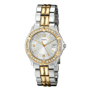 Pulsera Watch Guess Plateada Y Dorada Con Fecha De 36 Mm U00 Pulsera Watch Guess Plateada Y Dorada Con Fecha De 36 Mm U00