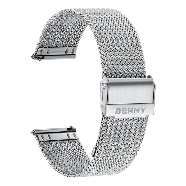 Banda De Reloj De Malla De Acero Inoxidable Berny Phmt6