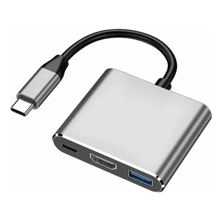 3 Em 1 Usb-c Hub Usb Macho Para Fêmea Hdmi-compatível 4k 3 Em 1 Usb-c Hub Usb Macho Para Fêmea Hdmi-compatível 4k