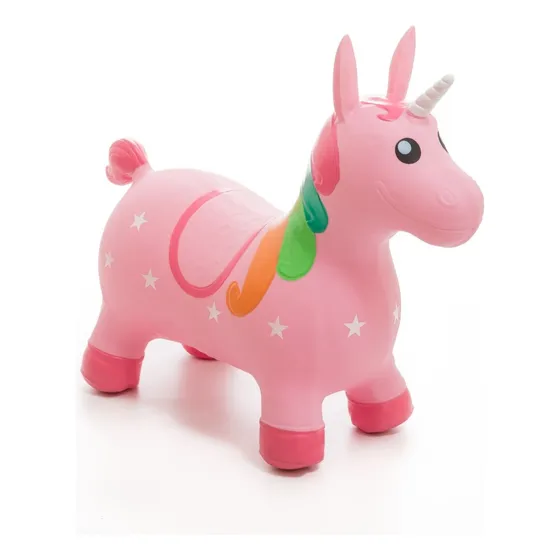 Unicornio Saltarin Inflable Goma Juguete Resistente Love