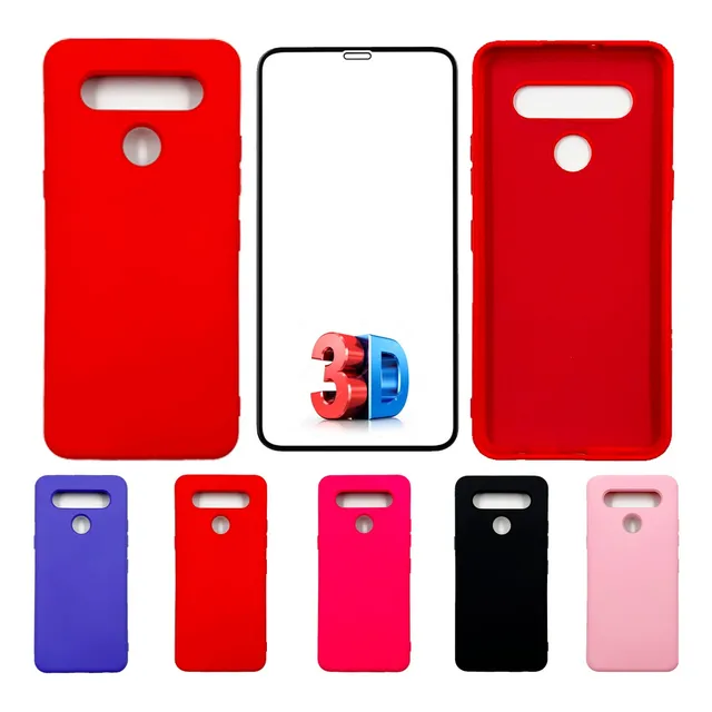 Kit Película 3d + Capa Silicone Veludo Compatível K41s K51s