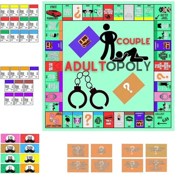 Juego De Mesa Adultopoly Para Parejas