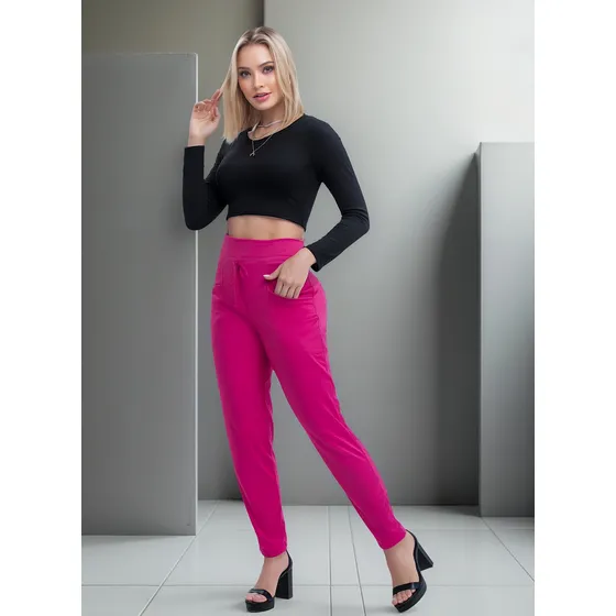 Pantalón Mujer Fucsia 32697