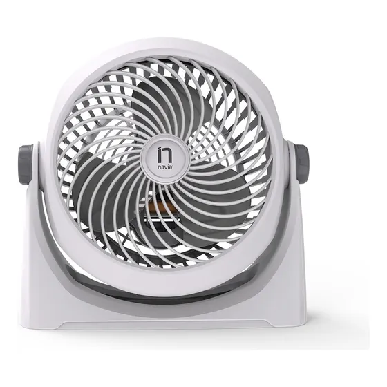 Ventilador Navia Cen-1010 2 En 1 3 Vel. Gris Claro Plástico 25 Cm. Gris Claro
