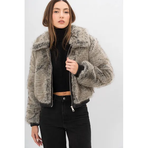 Campera Mujer Tapado Piel Termica Premium I Am