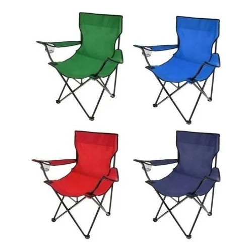 Silla Camping Plegable Picnic Playa / Ofertas Claras Color Rojo