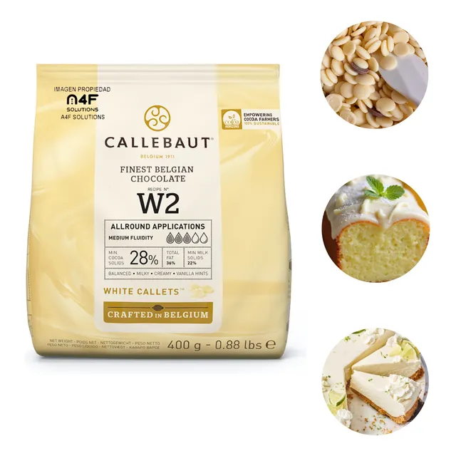 Chocolate Belga Blanco W2 28% Barry Callebaut 400g