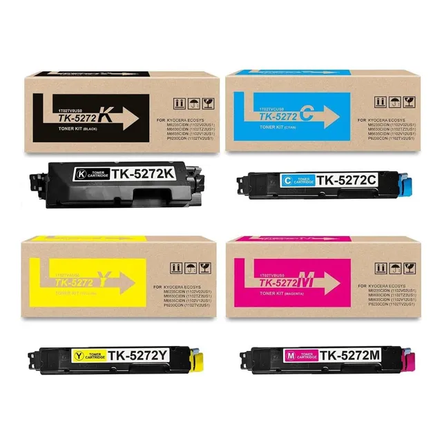 Kit 4 Toner Compatible Con Kyo Tk-5272 Ecosys M6230 M6630