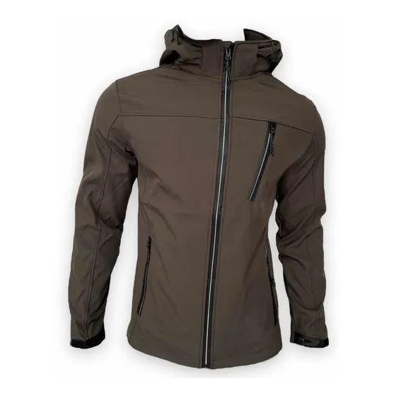 Chamarra Cazadora Hombre Impermeable Afelpada Gorro Slim Fit