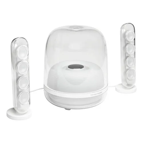 Parlante JBL HKSOUNDSTICK4WHTAM con bluetooth blanco 220V