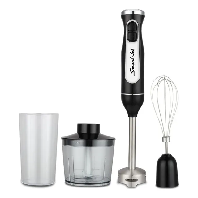Licuadora De Mano Mixer Minipimer Smart Tek Mp600-fp Con Accesorios 600w