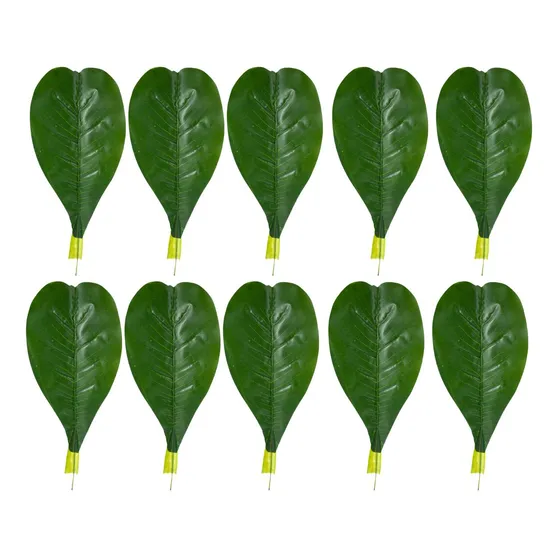Hojas Grandes Plantas Artificiales Pack X10 Calidad Premium