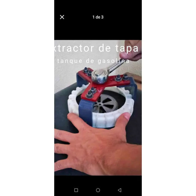 Extractor Para Tapa De Tanque De Gasolina