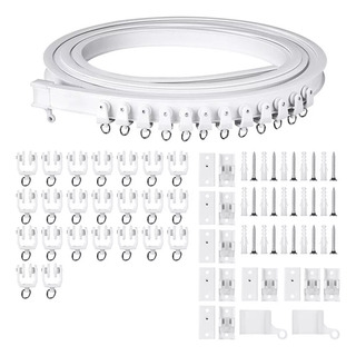Cortina De Pvc De 5 Metros, Rieles Curvos, Corrediza Y Silen Cortina De Pvc De 5 Metros, Rieles Curvos, Corrediza Y Silen