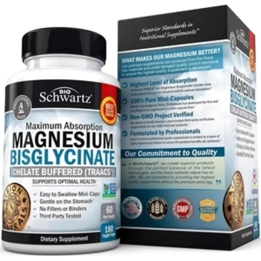 Magnesium Bysglicinate - Bisglicinato De Magnesio 180 Cáps