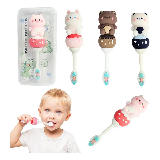 Cepillo De Diente Nano Para Niños Bebes Cute Animado Suave
