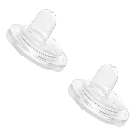 Kit 2 Bico De Silicone Para Copo Treinamento Easy Sip Avent Branco