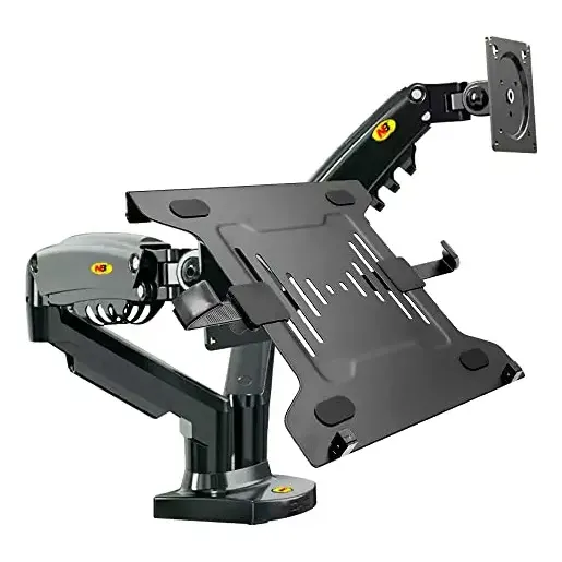 Kit Suporte S400 Nb 17 A 27 + Bandeja Fp-02 Notebook 10 A 17 Cor Cinza-escuro