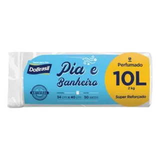 Saco De Lixo Dobrasil Branco 10l 50 Unidades Saco De Lixo Dobrasil Branco 10l 50 Unidades