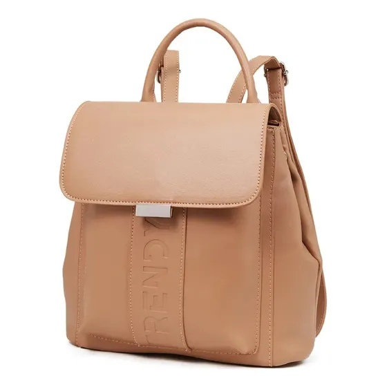 Cartera Mochila Eco Cuero Urbana Colores Diseño Mujer