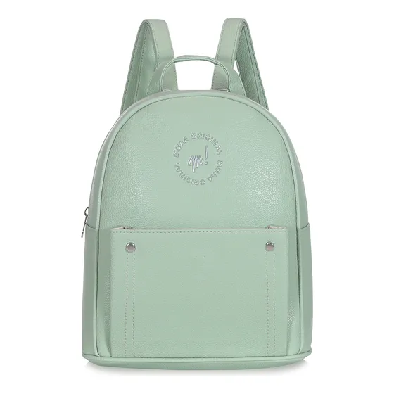 Mochila Muaa 17657 Color Menta Diseño De La Tela Liso
