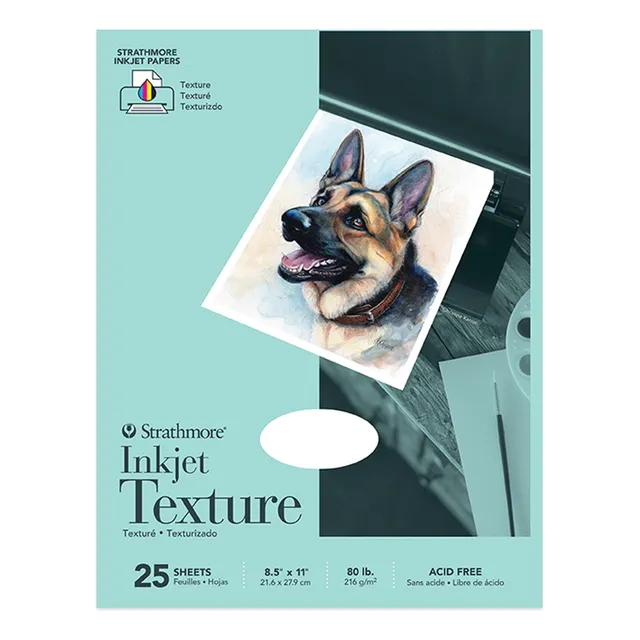 Papel De Inyección De Tinta Texturizado 25 Hojas Blanco