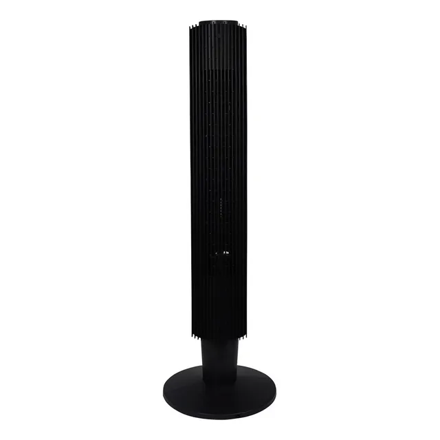 Ventilador de torre VIVIBOX VENTILATOR Q2 con 7 aspas de Plástico estructura color negro, 10cm de diámetro 50Hz 60Hz 220V