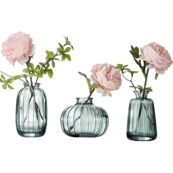 Set X3 Mini Florero O Aromatizante Decorativo Varias Formas