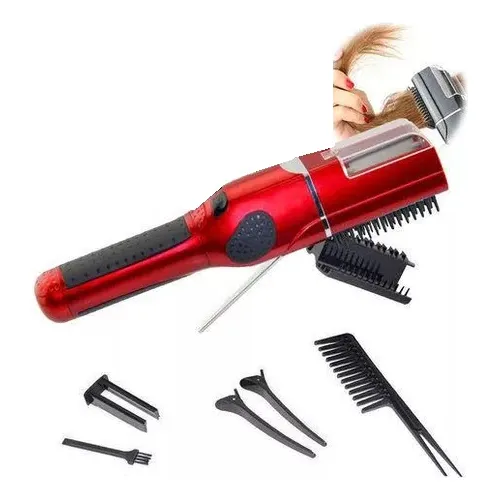 Máquina Cortadora Horquetillas Para Cabello Generico Rojo