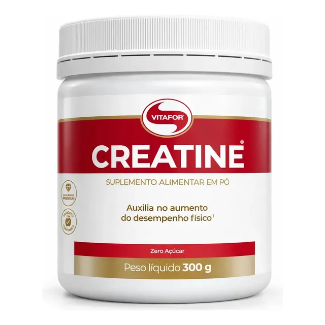 Creatina Vitafor em Pó 300g sem Sabor