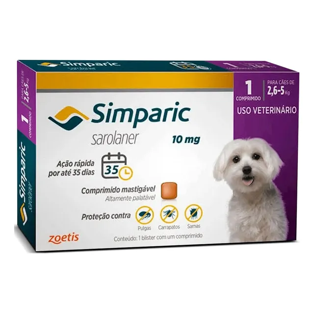 Simparic Preço Barato 10mg 2,6kg A 5kg