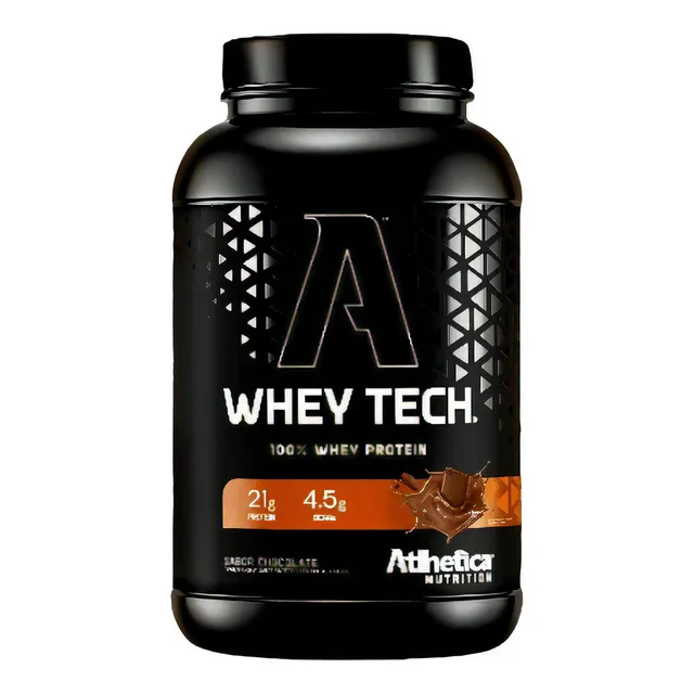 Whey Tech Athletic 900 g - Concentrado de suero y sabor a chocolate aislado