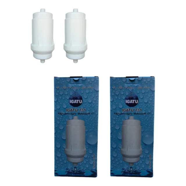 Kit 2 Filtro Igatu 731 Para Bebedouro Ind Blue Knox Frisbel