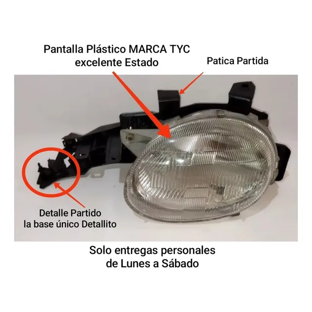 Faro Lado Piloto Chysler Neón 95/99 Usado Plástico Usado