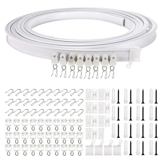 Trilho  Cortina Pvc Flexível 300cm Quarto Sala Blackout
