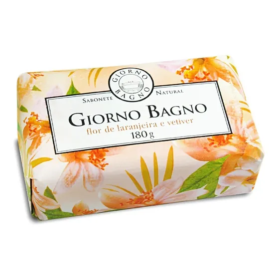 Sabonete Em Barra Giorno Bagno Flor De Laranjeira E Vetiver