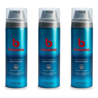 Espuma De Barbear Bozzano Hidratação 200ml 193g - 3 Unidades Espuma De Barbear Bozzano Hidratação 200ml 193g - 3 Unidades