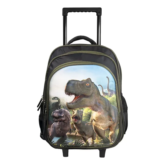 Mochila Escolar Trendy Carrito 16766 Niños 15l Dinosaurios