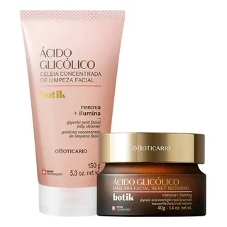 Botik Mascara Facial + Gelatina De Limpieza Acido Glicólico Botik Mascara Facial + Gelatina De Limpieza Acido Glicólico