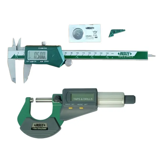 Calibrador Vernier Digital De 8 + Micrómetro Dig P/ext. De 1
