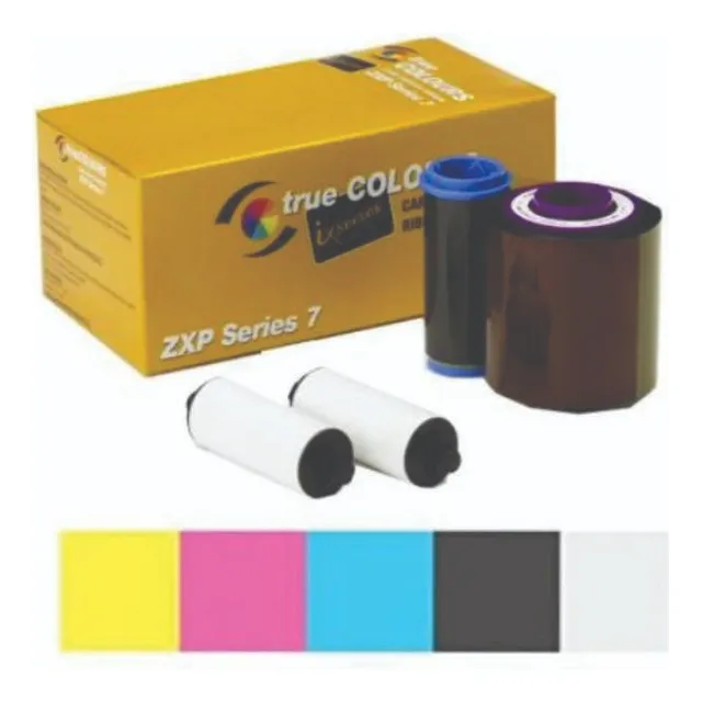Cinta Ribbon Zebra 800077-742 Ymcko Para Zxp7 750 Imagenes